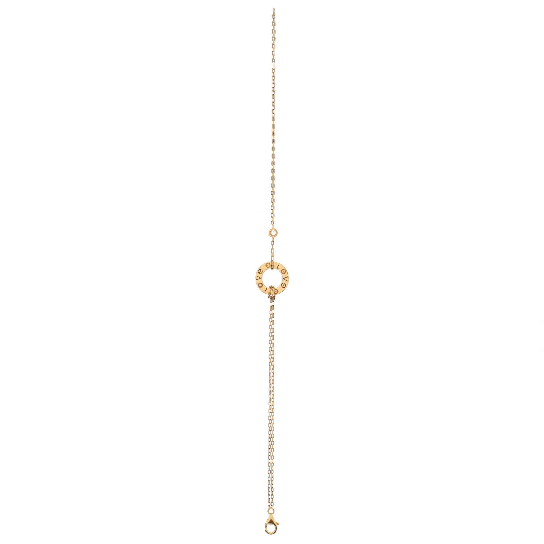 Cartier 2 Diamonds Love Bracelet Size ONE SIZE - 3 Thumbnail