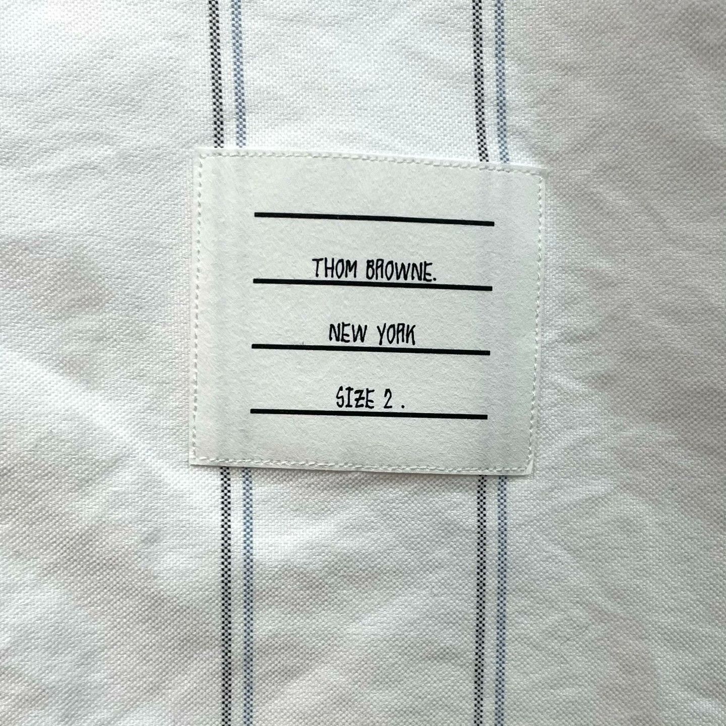 Thom Browne Thom Browne Embroidered Striped Brown Shirt m Men Size US M / EU 48-50 / 2 - 3 Thumbnail