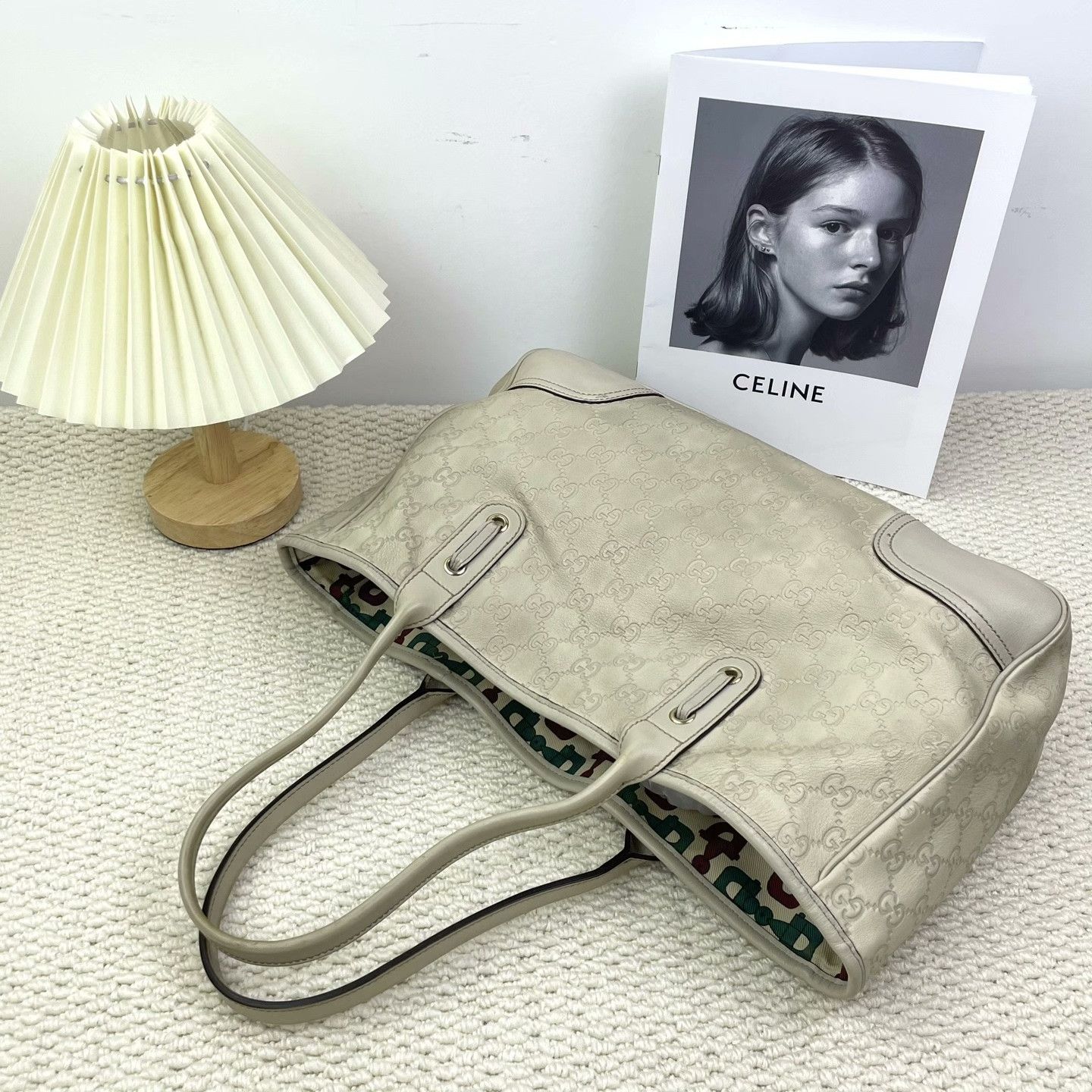 Gucci Gucci Leather White Shoulder Bag OS Women Size ONE SIZE - 5 Thumbnail