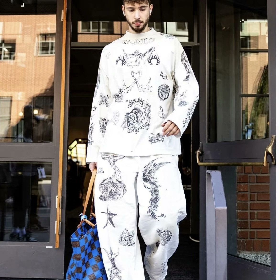 Balenciaga Balenciaga Knit Printed Casual Pants 28 Men Size US 28 / EU 44 - 4 Thumbnail