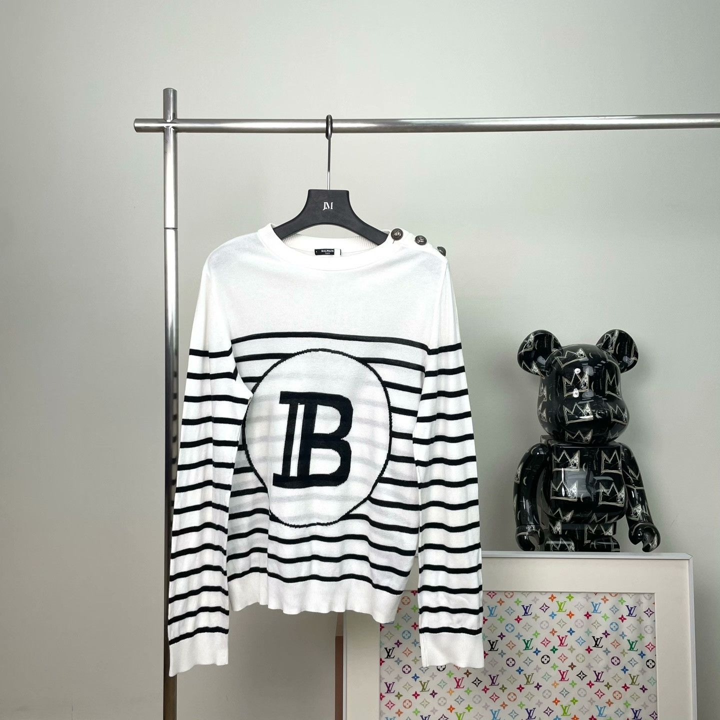 Balmain Balmain Retro Striped T-Shirt S Women Size S / US 4 / IT 40 - 2 Thumbnail