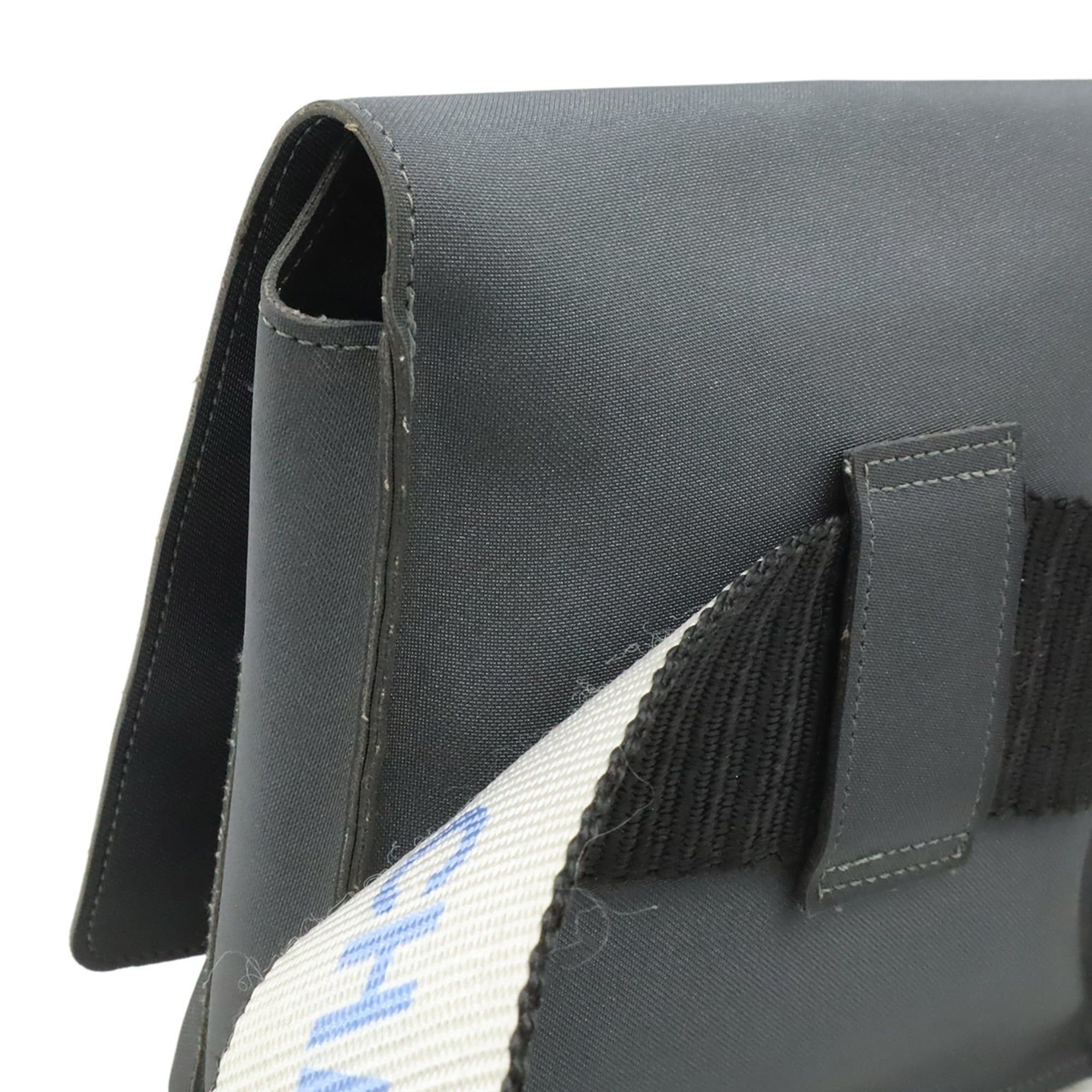 Chanel CHANEL Sport Line Waist Pouch/Waist Bag/Body Bag, Nylon, Dark Gray/Ivory Size ONE SIZE - 5 Thumbnail