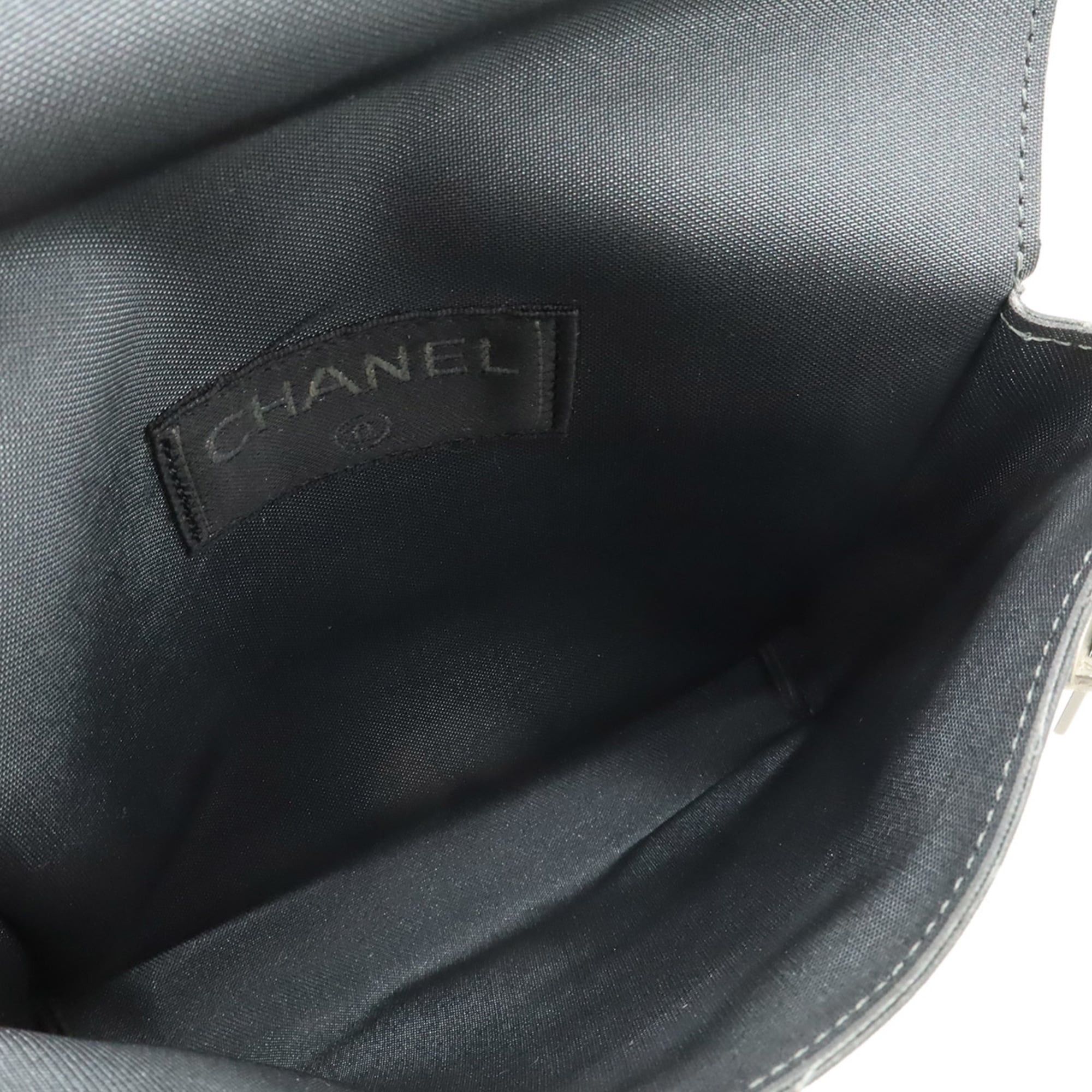 Chanel CHANEL Sport Line Waist Pouch/Waist Bag/Body Bag, Nylon, Dark Gray/Ivory Size ONE SIZE - 9 Thumbnail