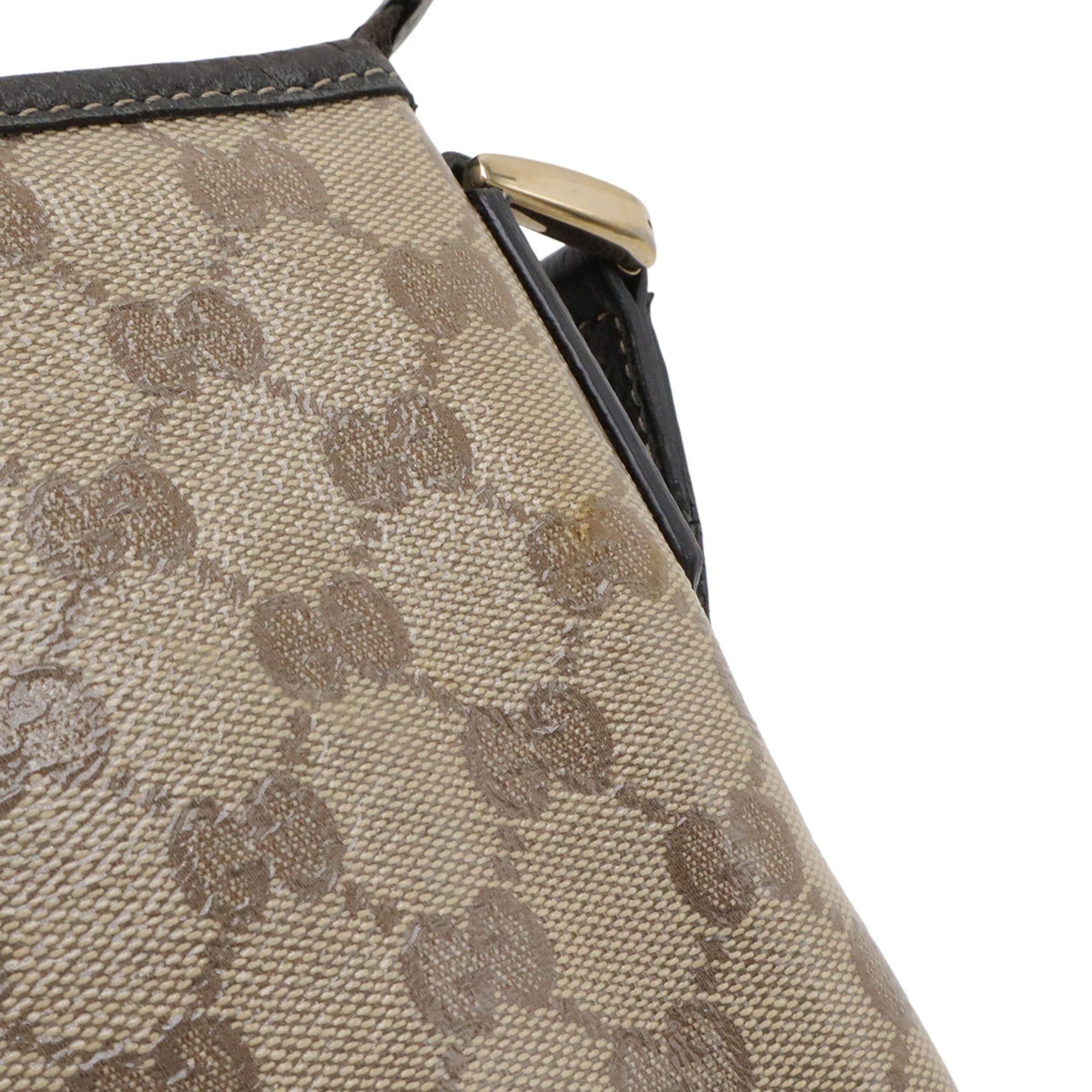 Gucci GUCCI GG Crystal Abbey Shoulder Bag, Coated Canvas and Leather, Beige/Dark Brown, 268642 Size ONE SIZE - 5 Thumbnail