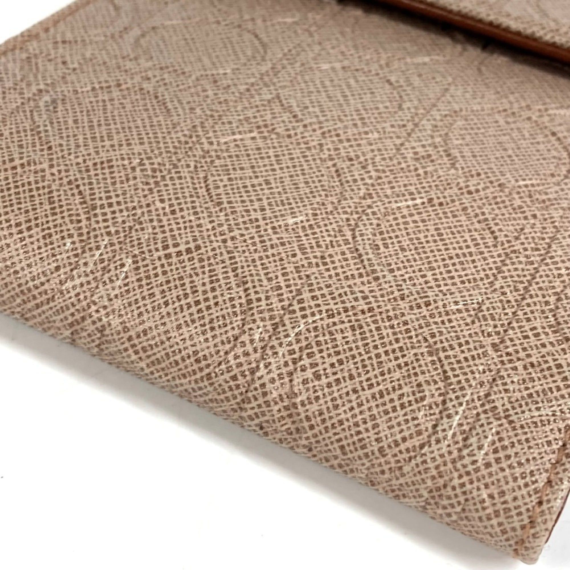 Salvatore Ferragamo Salvatore Ferragamo shoulder bag/shoulder wallet with Gancini logo, compact tri-fold wallet, leather, men's/women's, beige. Size ONE SIZE - 6 Thumbnail