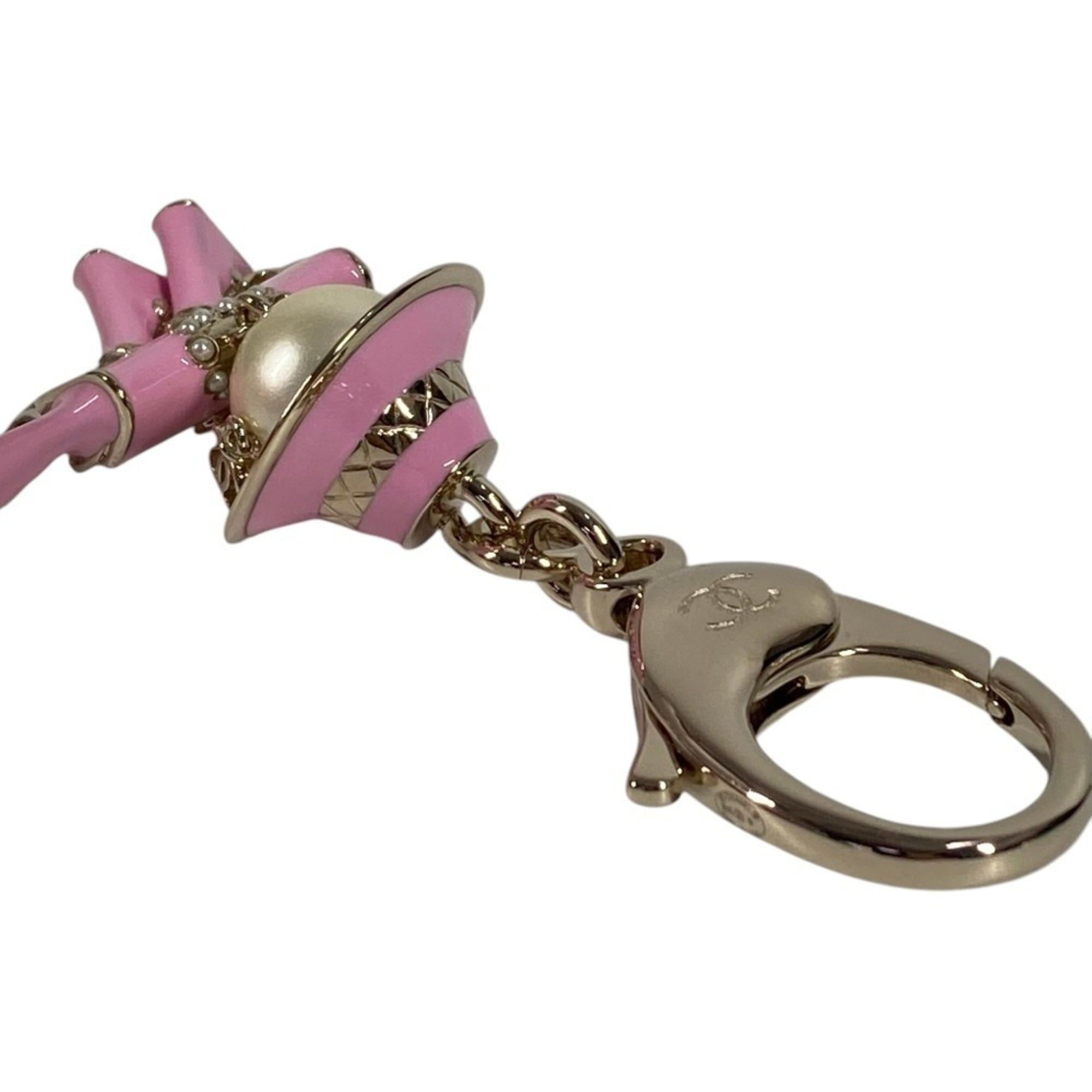 Chanel CHANEL B25B Gabrielle Chanel Doll CC Coco Mark Logo Faux Pearl Heart Star Accessory Bag Charm Keychain Metal Women's Pink Like New Size ONE SIZE - 11 Thumbnail