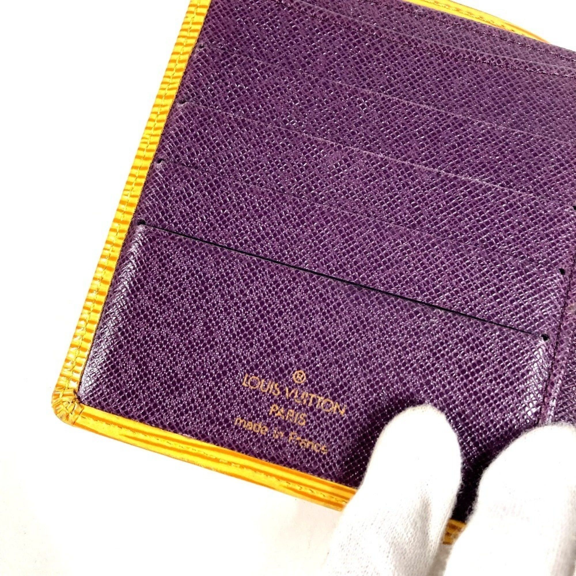 Louis Vuitton LOUIS VUITTON M63559 Epi Portefeuille Compact Wallet, Bi-fold Leather, Men's/Women's, Tassili Yellow (Yellow) Size ONE SIZE - 8 Thumbnail