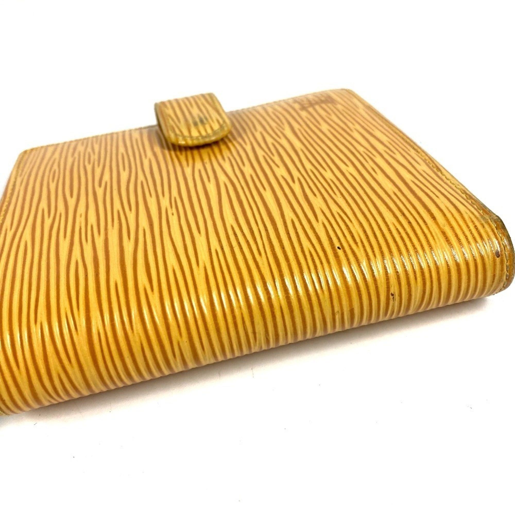 Louis Vuitton LOUIS VUITTON M63559 Epi Portefeuille Compact Wallet, Bi-fold Leather, Men's/Women's, Tassili Yellow (Yellow) Size ONE SIZE - 5 Thumbnail