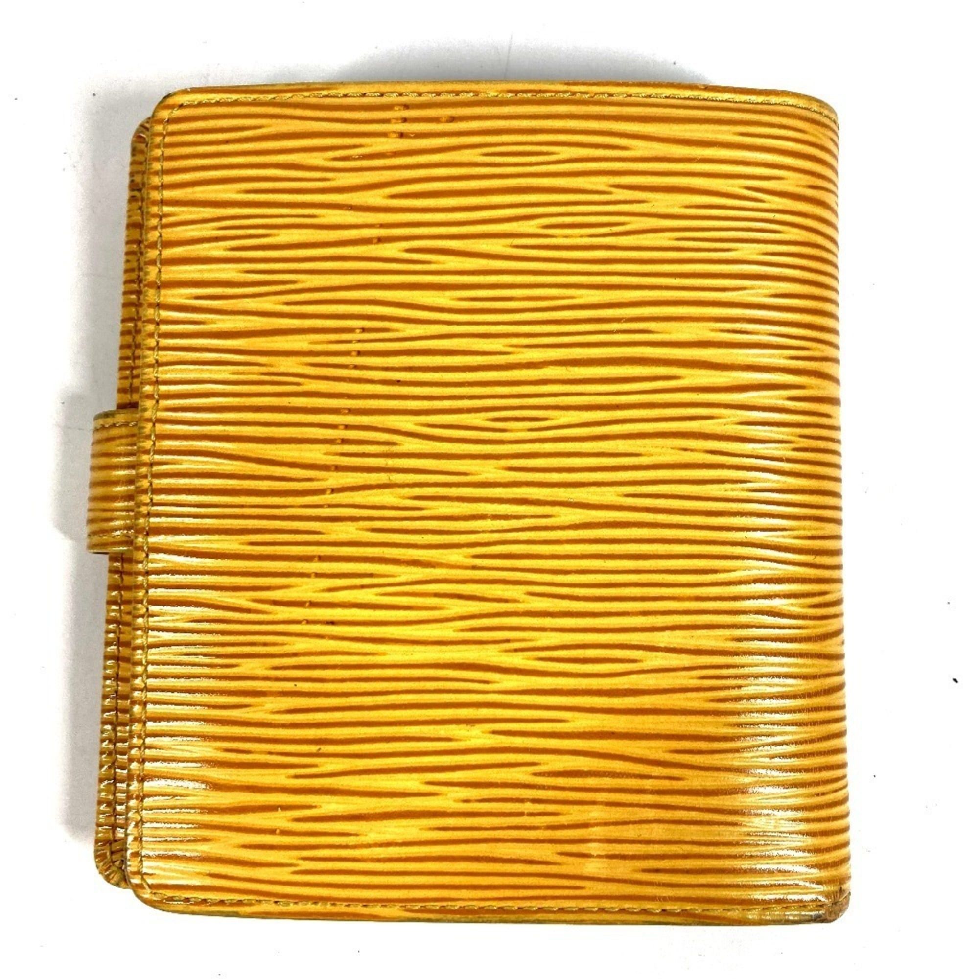 Louis Vuitton LOUIS VUITTON M63559 Epi Portefeuille Compact Wallet, Bi-fold Leather, Men's/Women's, Tassili Yellow (Yellow) Size ONE SIZE - 2 Thumbnail