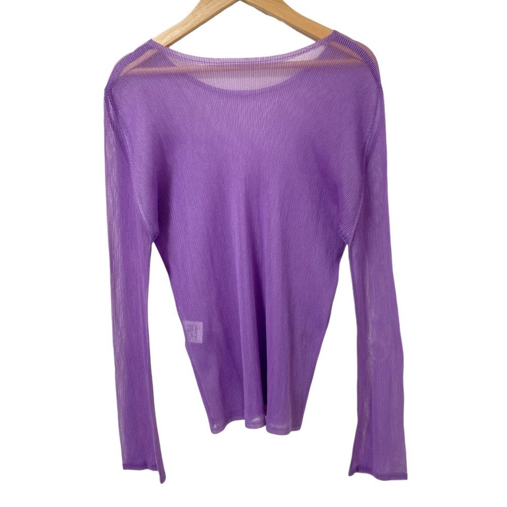 Issey Miyake Issey Miyake Pleats Please Issey Miyake Mesh Sheer Top Textile Tops PP01FK523 DUTY FREE for USA Size ONE SIZE - 2 Thumbnail