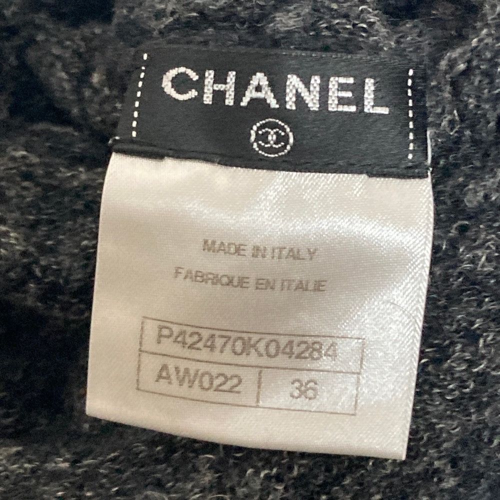 Chanel Chanel Chanel Turtleneck Sheer Knit Sweater Textile Tops DUTY FREE for USA Size ONE SIZE - 8 Thumbnail