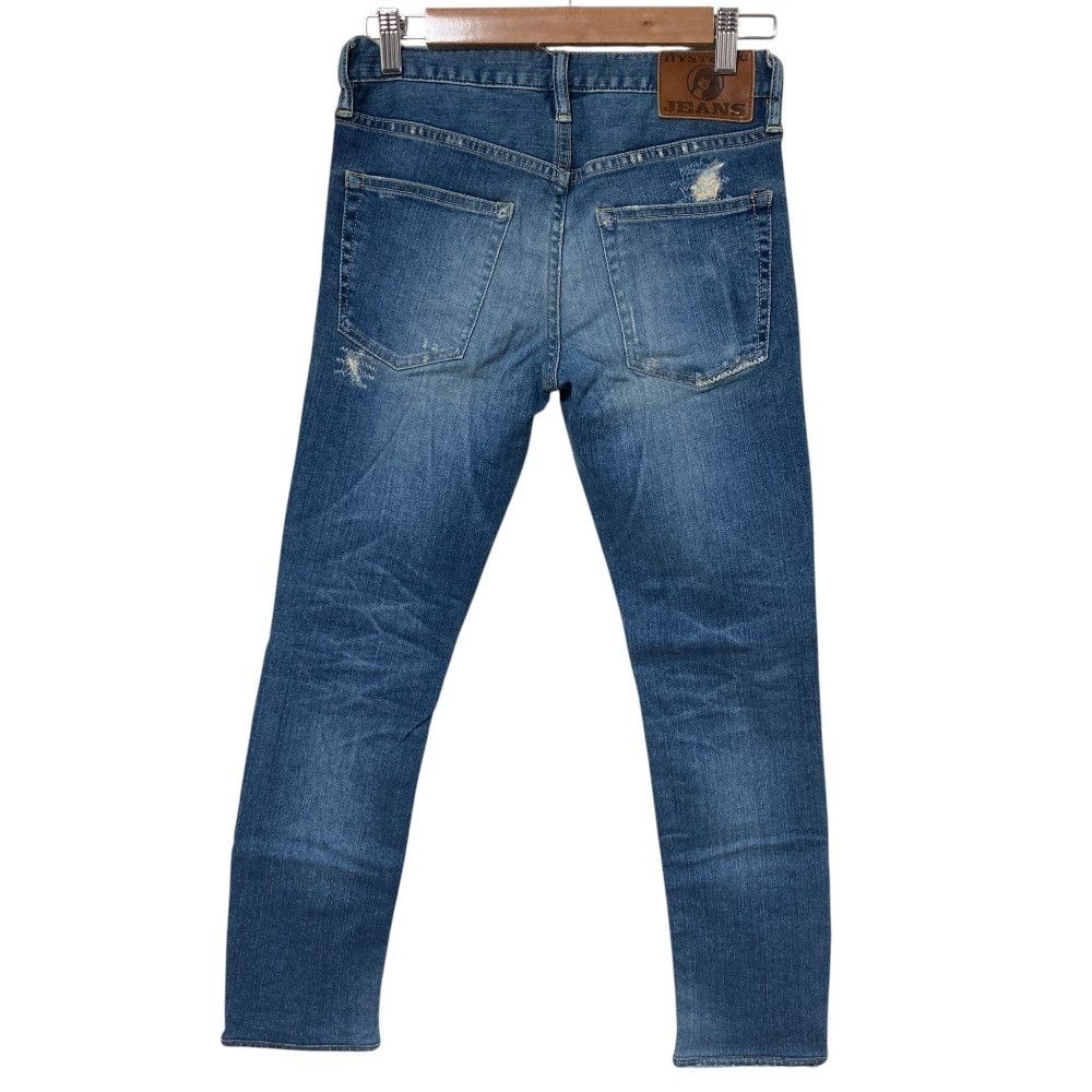 Hysteric Glamour Hysteric Glamour Hysteric Glamour distressed repair studded denim pants Textile Jeans 0141AP11 DUTY FREE for USA Size ONE SIZE - 2 Thumbnail