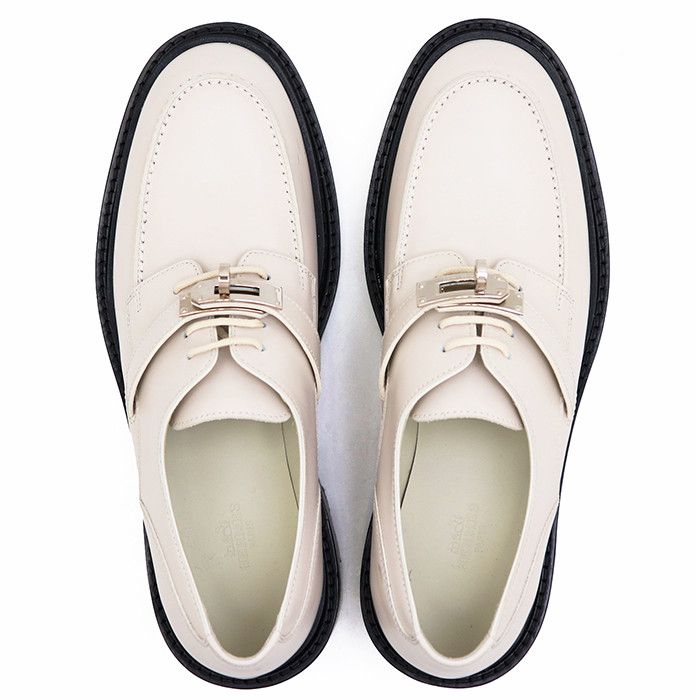 Hermes Hermes Hermes Leather Platform Loafers Leather Shoes WS222072Z DUTY FREE for USA Size ONE SIZE - 6 Thumbnail