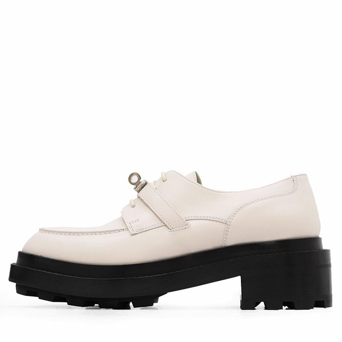 Hermes Hermes Hermes Leather Platform Loafers Leather Shoes WS222072Z DUTY FREE for USA Size ONE SIZE - 5 Thumbnail