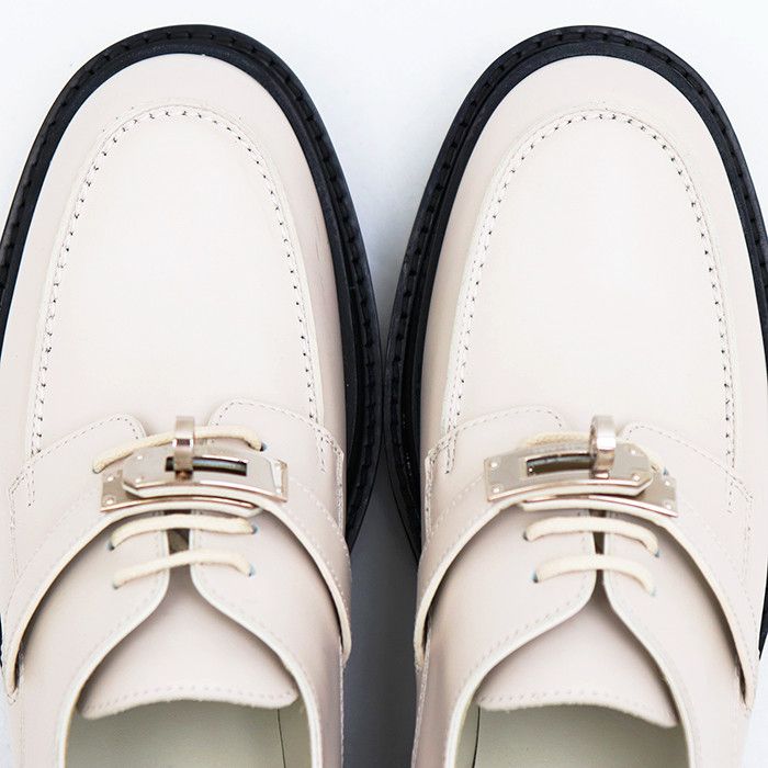 Hermes Hermes Hermes Leather Platform Loafers Leather Shoes WS222072Z DUTY FREE for USA Size ONE SIZE - 13 Thumbnail
