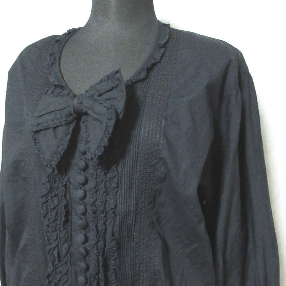 Other Other PINK HOUSE Frill Ribbon Blouse Textile Tops P0124FB05 DUTY FREE for USA Size ONE SIZE - 4 Thumbnail
