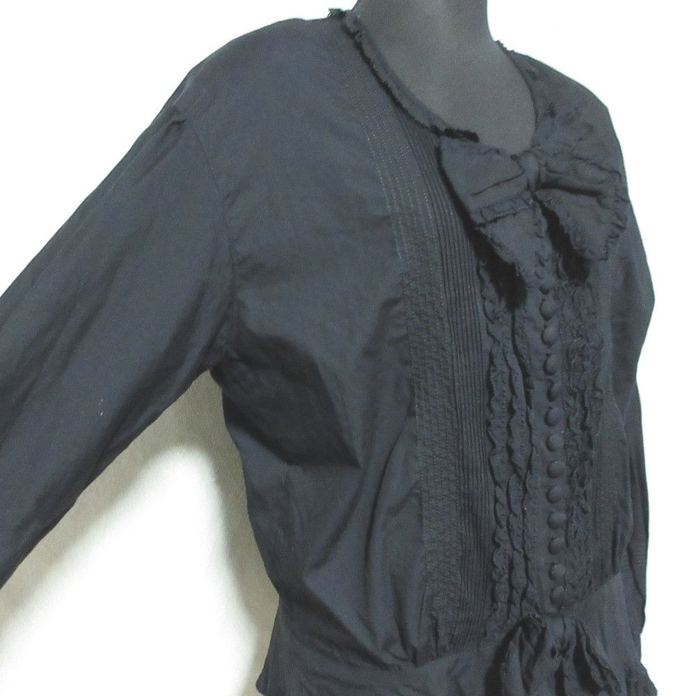 Other Other PINK HOUSE Frill Ribbon Blouse Textile Tops P0124FB05 DUTY FREE for USA Size ONE SIZE - 5 Thumbnail