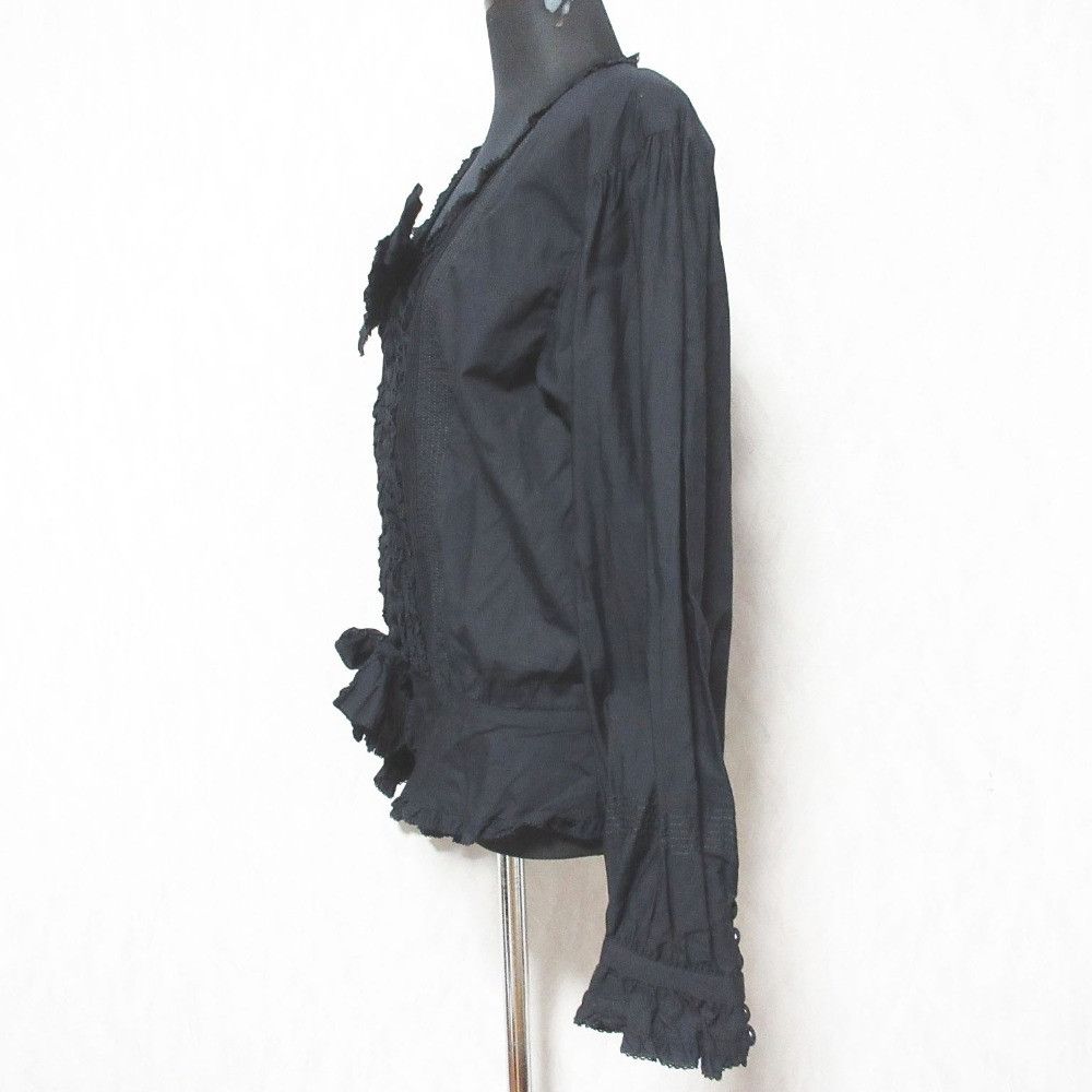 Other Other PINK HOUSE Frill Ribbon Blouse Textile Tops P0124FB05 DUTY FREE for USA Size ONE SIZE - 3 Thumbnail