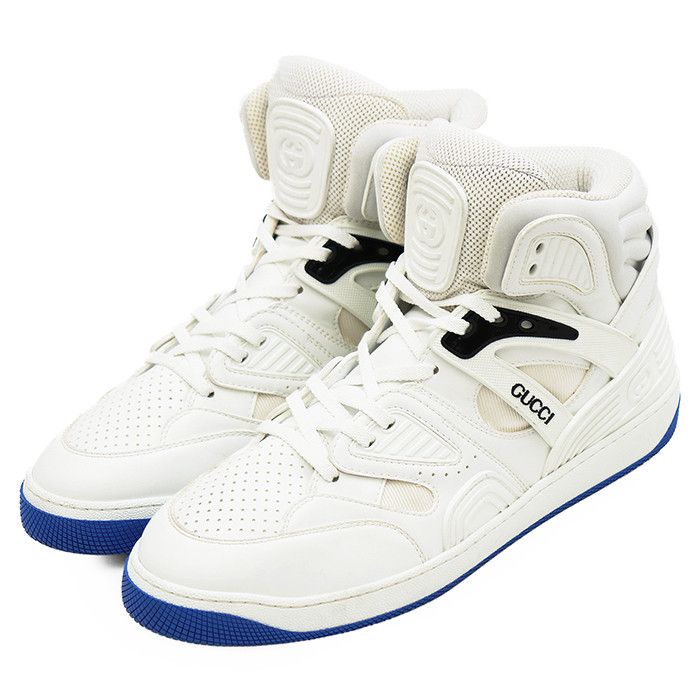 Gucci Gucci Gucci Basket Leather Sneakers Leather Shoes 661301 DUTY FREE for USA Size ONE SIZE - 2 Thumbnail