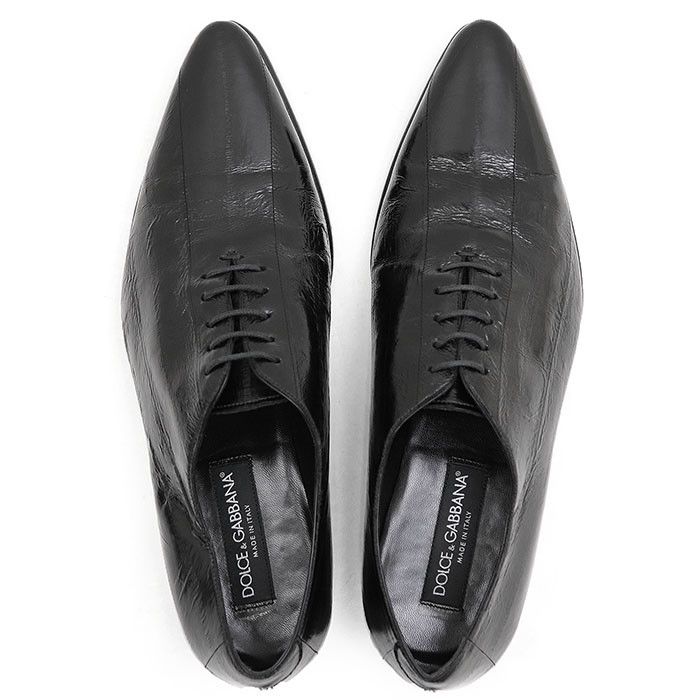 Dolce & Gabbana Dolce & Gabbana Dolce&Gabbana Eel Leather Derby Shoes Leather Shoes DUTY FREE for USA Size ONE SIZE - 8 Thumbnail