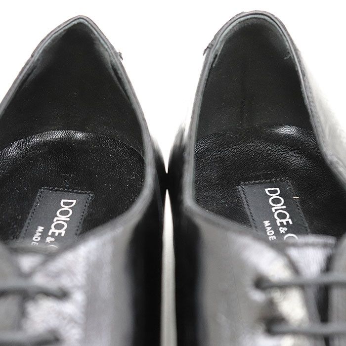Dolce & Gabbana Dolce & Gabbana Dolce&Gabbana Eel Leather Derby Shoes Leather Shoes DUTY FREE for USA Size ONE SIZE - 6 Thumbnail
