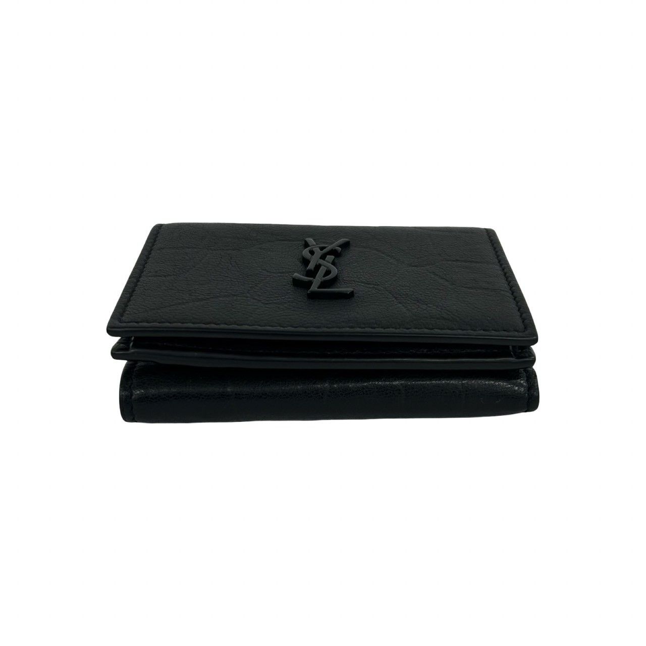 Yves Saint Laurent Yves Saint Laurent Saint Laurent Paris Leather Trifold Wallet Leather Short Wallet 59051 DUTY FREE for USA Size ONE SIZE - 7 Thumbnail