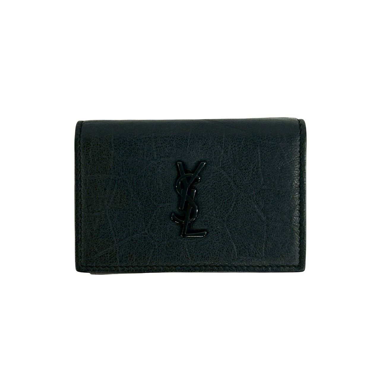Yves Saint Laurent Yves Saint Laurent Saint Laurent Paris Leather Trifold Wallet Leather Short Wallet 59051 DUTY FREE for USA Size ONE SIZE - 2 Thumbnail