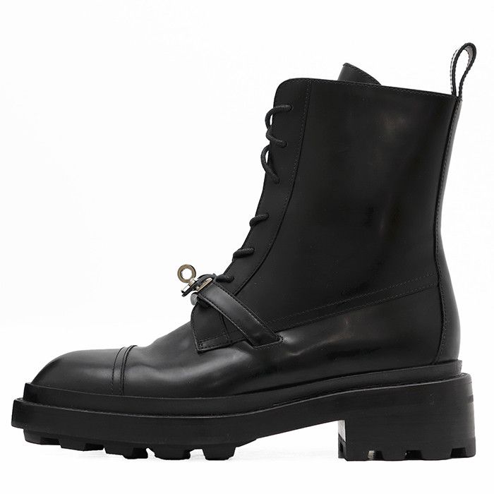 Hermes Hermes Hermes WS222070Z Leather Lace Up Boots Leather Shoes DUTY FREE for USA Size ONE SIZE - 4 Thumbnail