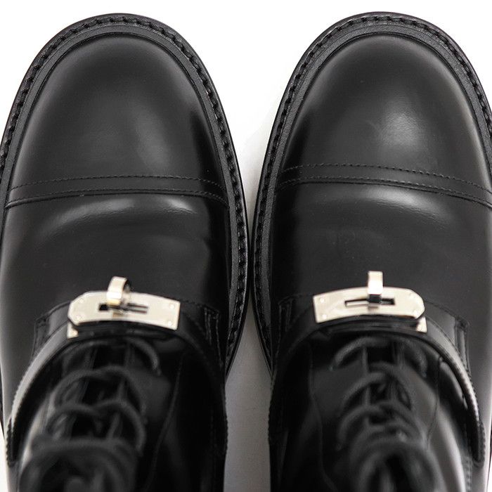 Hermes Hermes Hermes WS222070Z Leather Lace Up Boots Leather Shoes DUTY FREE for USA Size ONE SIZE - 6 Thumbnail