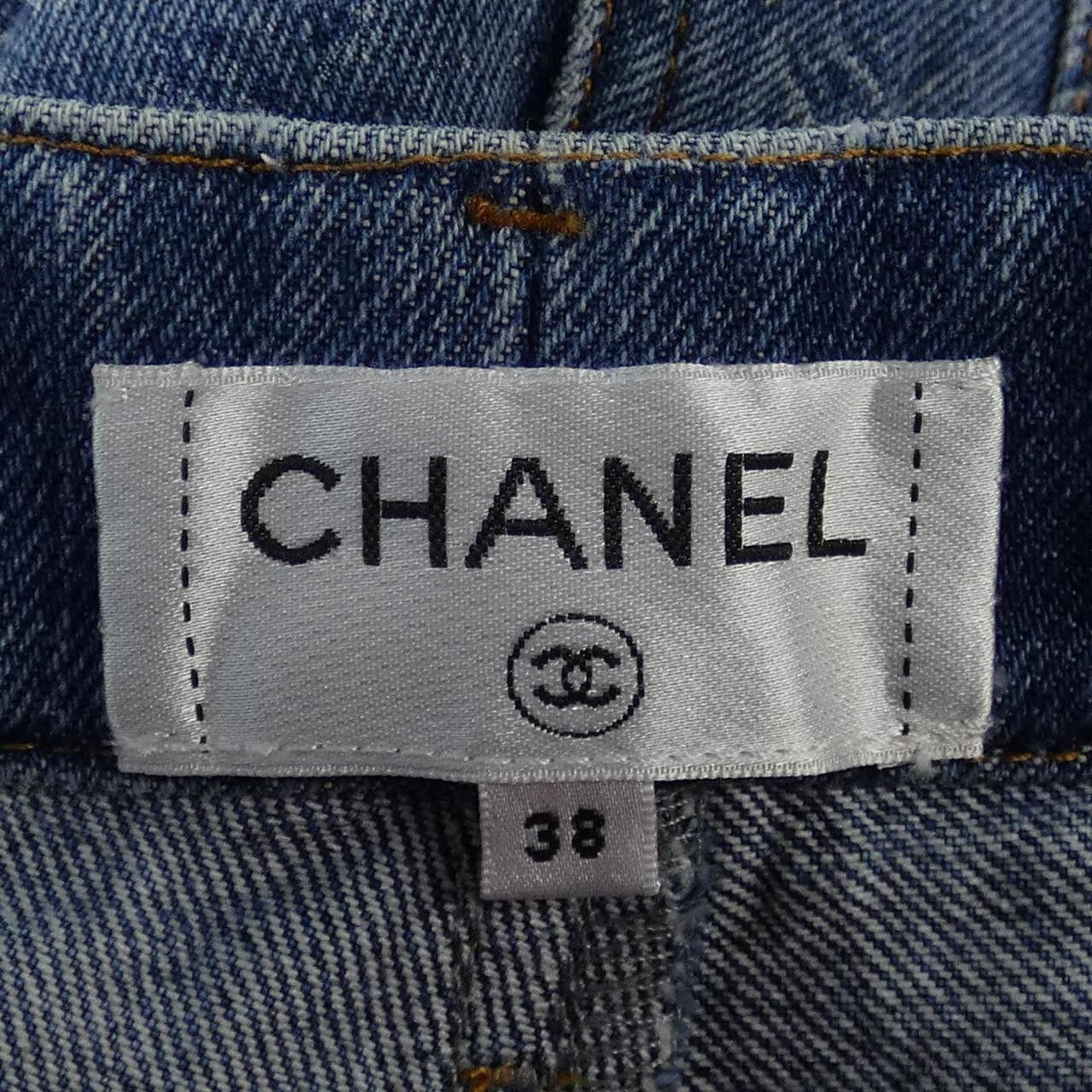 Chanel Chanel Chanel Denim Jeans Textile Jeans P62012V47626 DUTY FREE for USA Size ONE SIZE - 5 Thumbnail