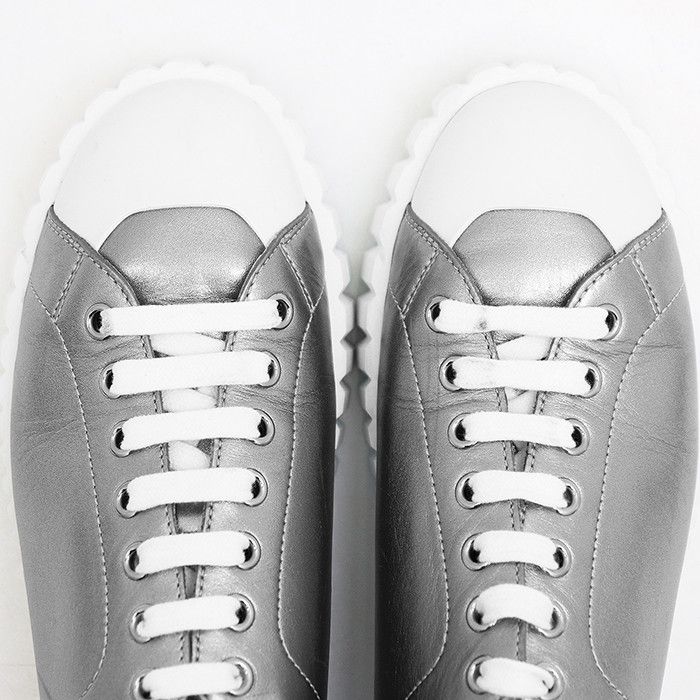Hermes Hermes Hermes Cross Leather Platform Sneakers Leather Shoes DUTY FREE for USA Size ONE SIZE - 15 Thumbnail