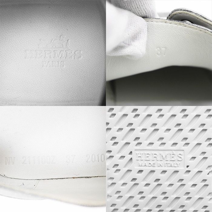 Hermes Hermes Hermes Cross Leather Platform Sneakers Leather Shoes DUTY FREE for USA Size ONE SIZE - 10 Thumbnail