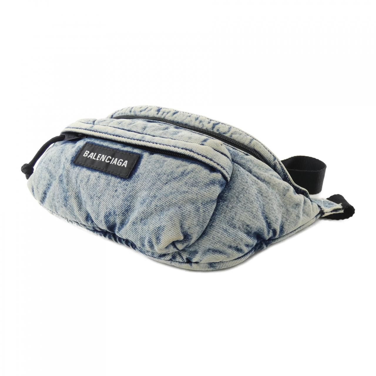 Balenciaga Balenciaga Balenciaga Explorer Padded Denim Belt Bag Textile Belt Bag 755803 2AAHB DUTY FREE for USA Size ONE SIZE - 3 Thumbnail