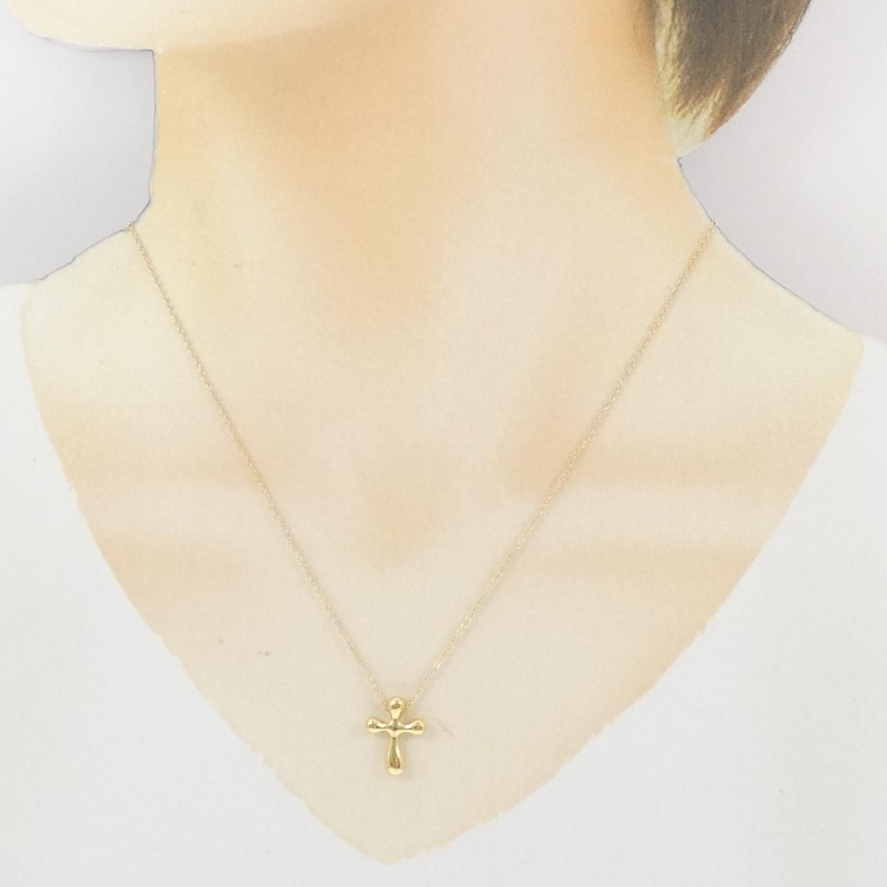 Tiffany & Co. Tiffany & Co. Tiffany Small Cross Au750 Necklace Precious Metal Necklace DUTY FREE for USA Size ONE SIZE - 6 Thumbnail