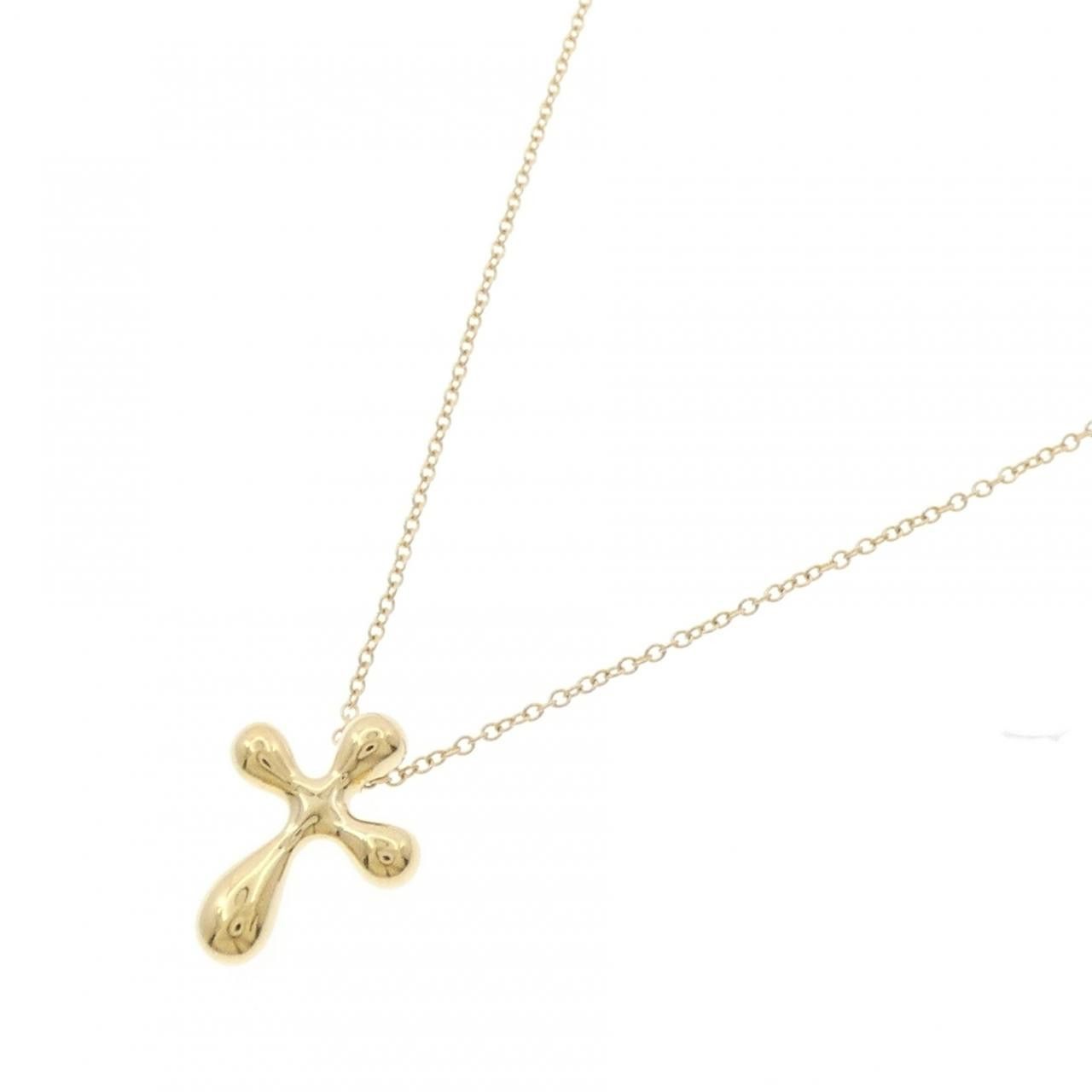 Tiffany & Co. Tiffany & Co. Tiffany Small Cross Au750 Necklace Precious Metal Necklace DUTY FREE for USA Size ONE SIZE - 2 Thumbnail