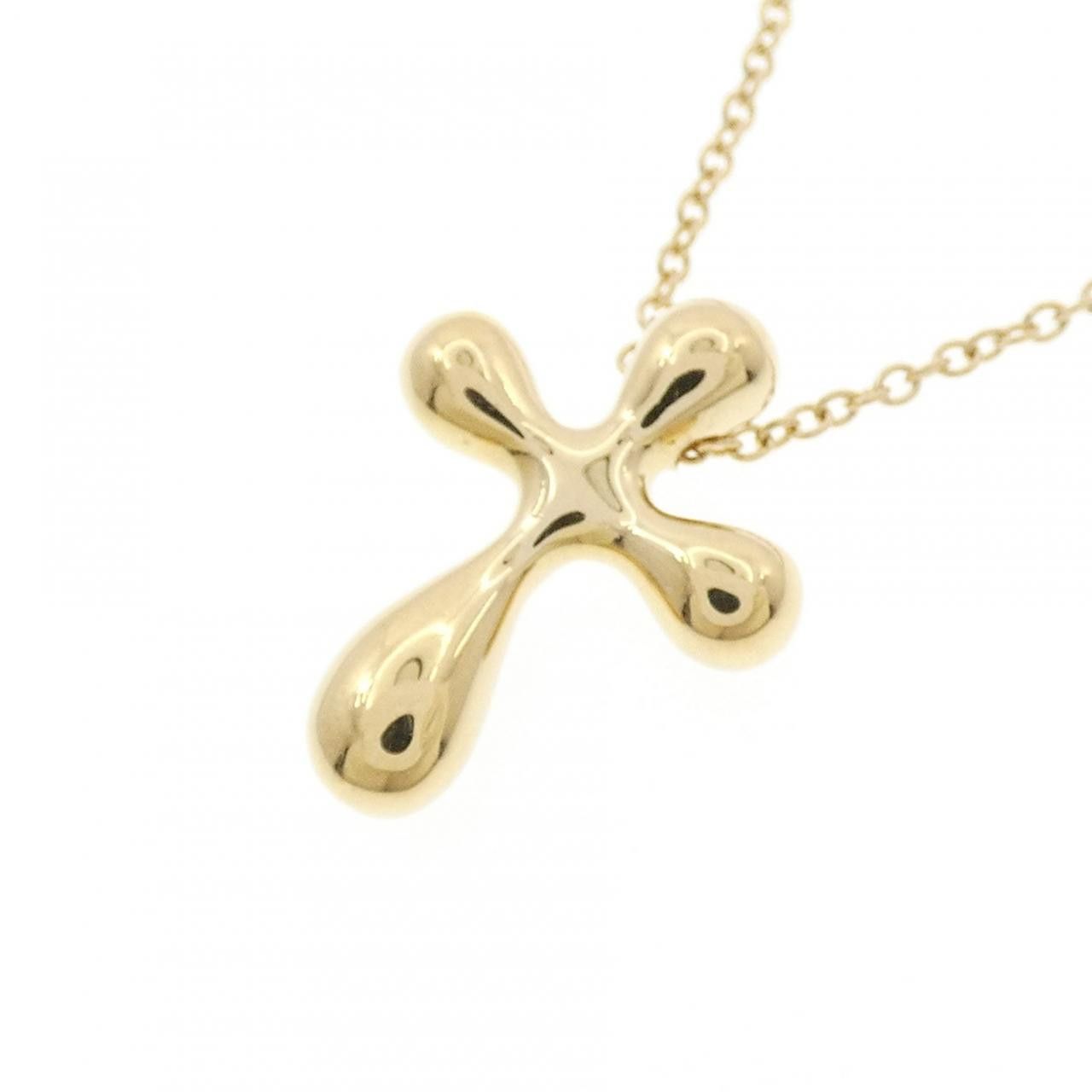 Tiffany & Co. Tiffany & Co. Tiffany Small Cross Au750 Necklace Precious Metal Necklace DUTY FREE for USA Size ONE SIZE - 3 Thumbnail