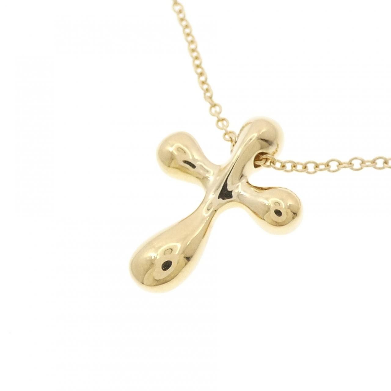 Tiffany & Co. Tiffany & Co. Tiffany Small Cross Au750 Necklace Precious Metal Necklace DUTY FREE for USA Size ONE SIZE - 4 Thumbnail