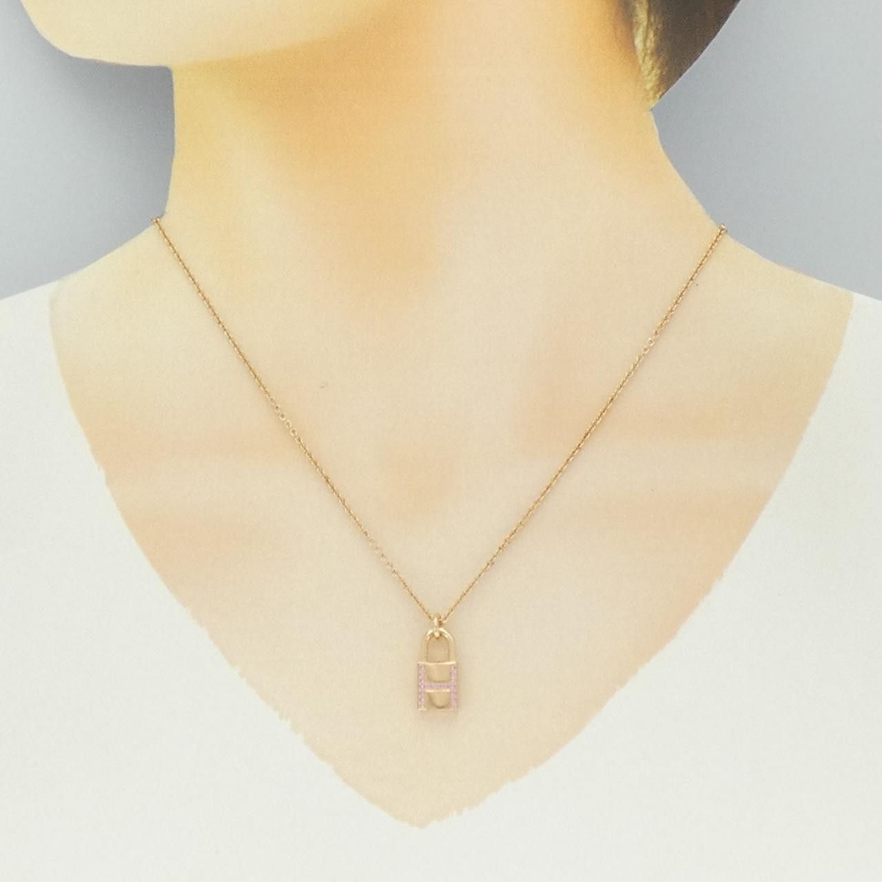 Hermes Hermes Hermes Kelly Cadenas 750 Pink Gold Necklace Precious Metal Necklace DUTY FREE for USA Size ONE SIZE - 6 Thumbnail