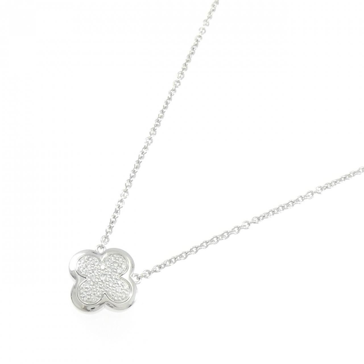 Van Cleef & Arpels Van Cleef & Arpels Van Cleef & Arpels Alhambra 750 White Gold Diamond Necklace Precious Metal Necklace VCARA39400 DUTY FREE for USA Size ONE SIZE - 2 Thumbnail