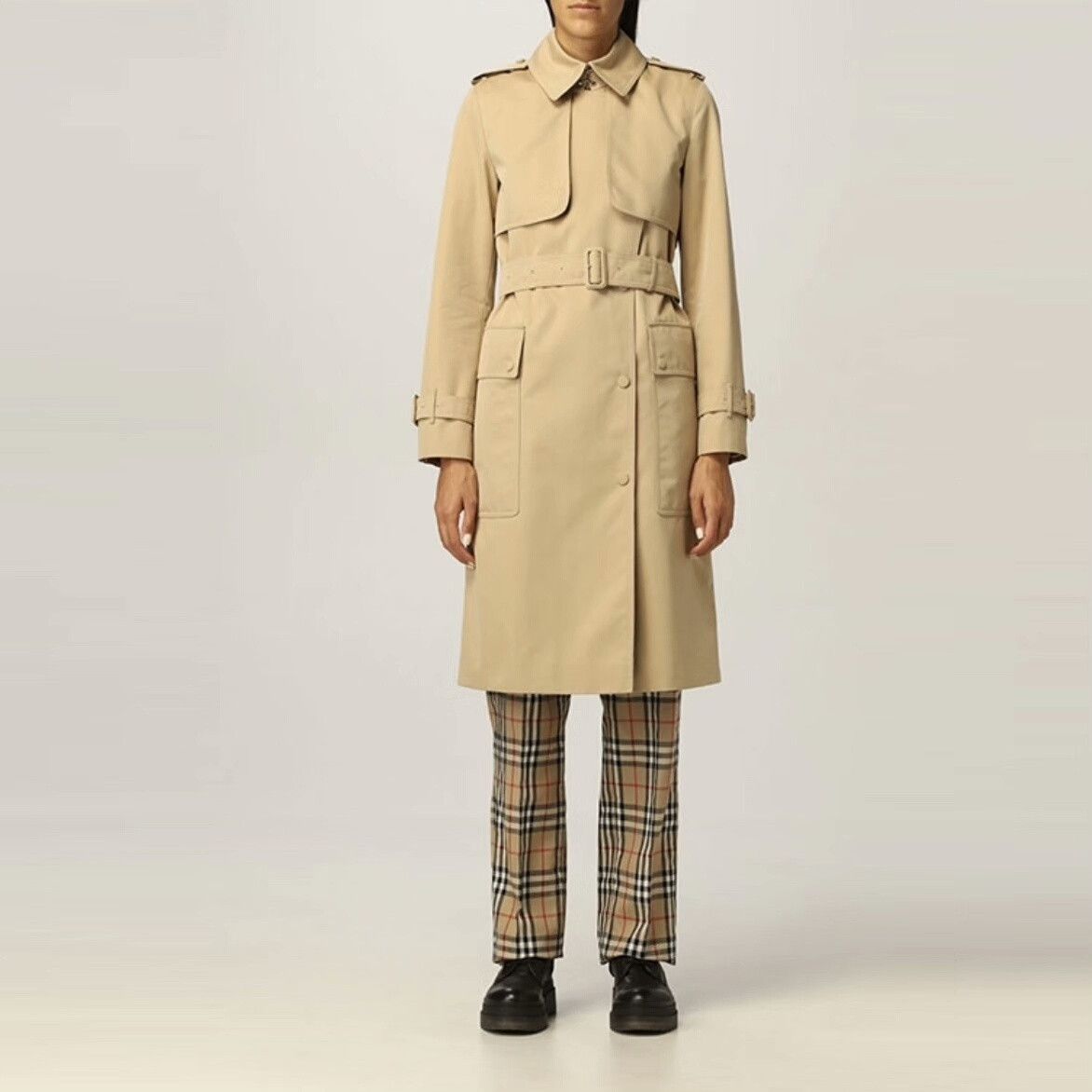 Burberry Burberry Brown Coat S Women Size S / US 4 / IT 40 - 3 Thumbnail