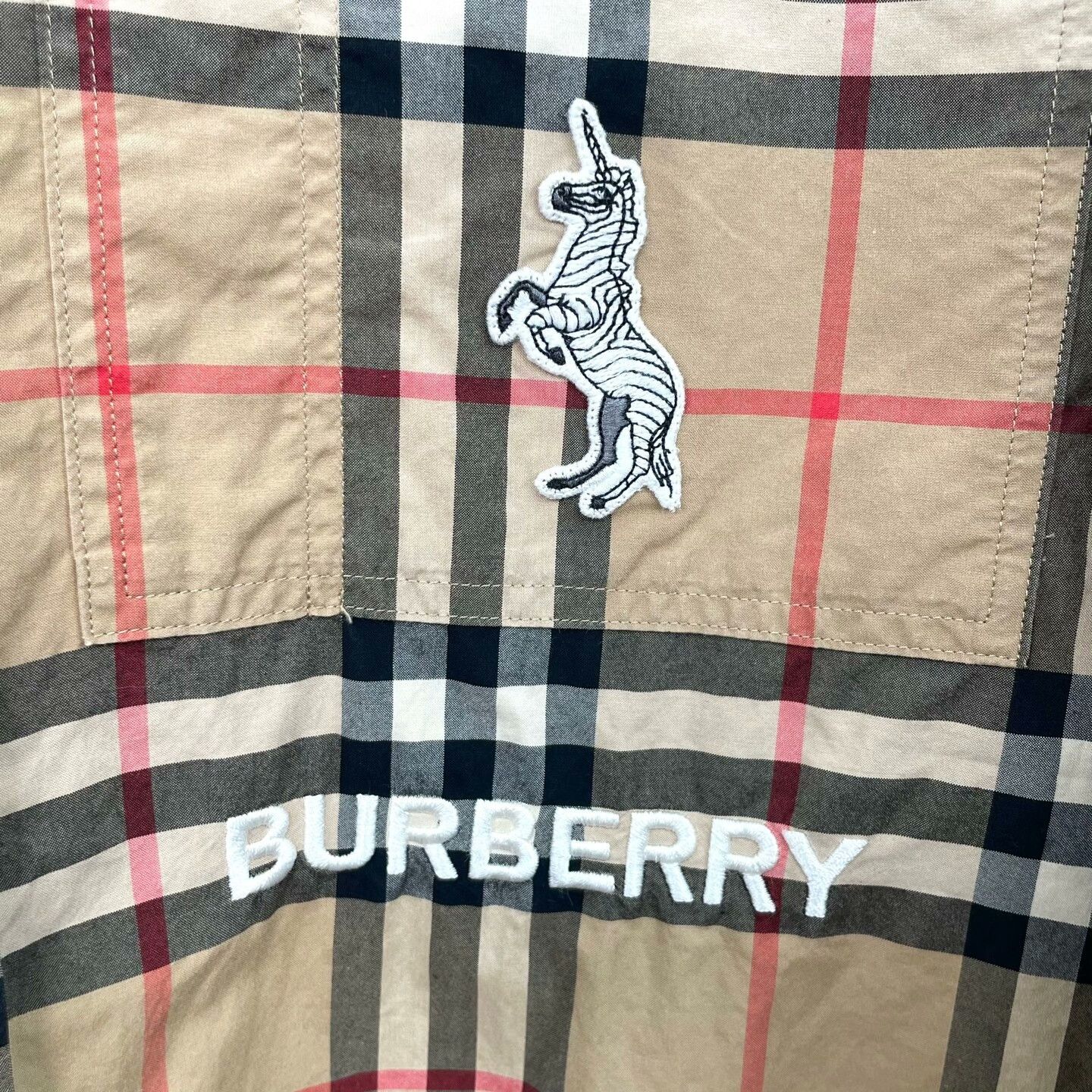 Burberry Burberry Embroidered Plaid Shirt s Men Size US S / EU 44-46 / 1 - 4 Thumbnail