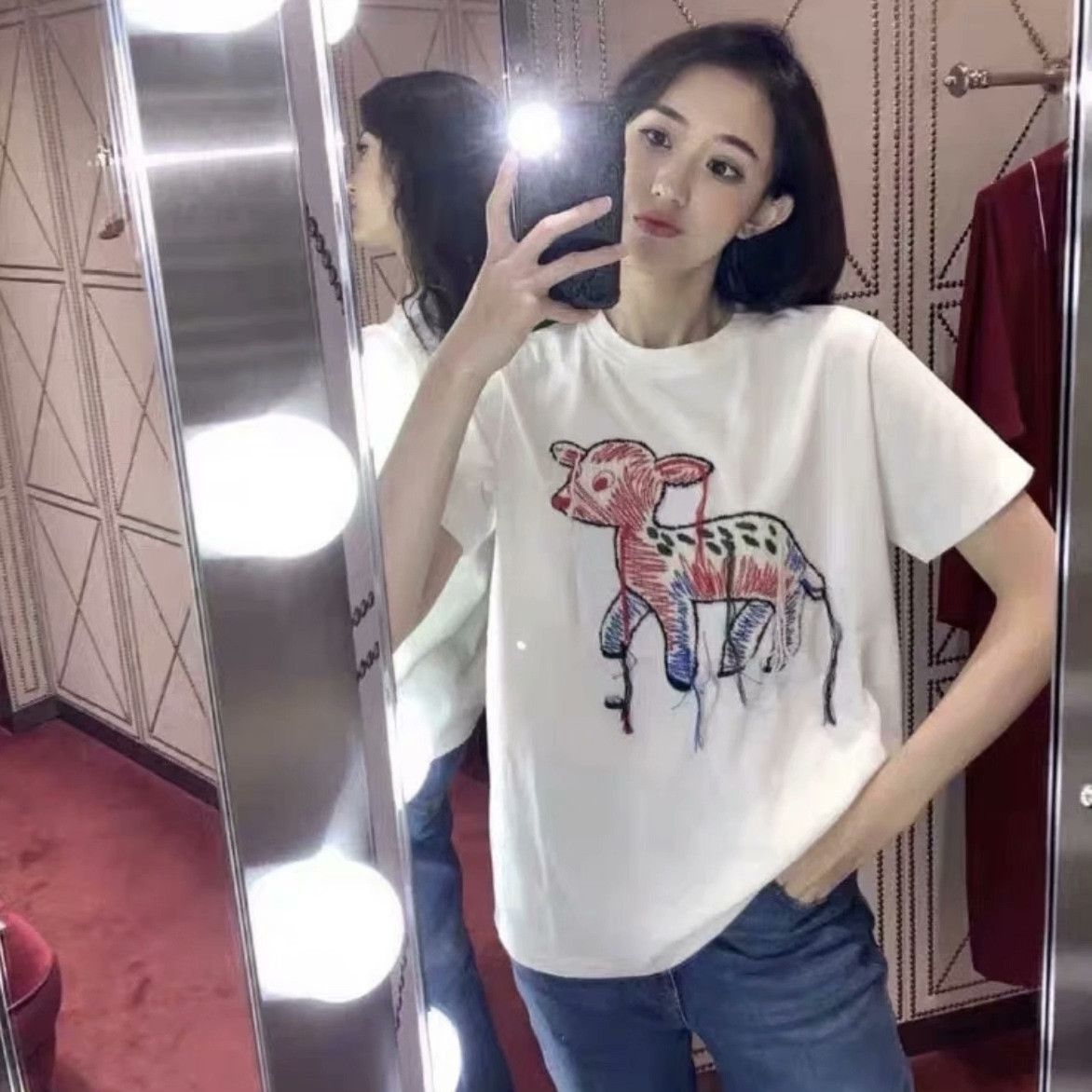 Gucci Gucci Casual Embroidered T-Shirt XS Women Size XS / US 0-2 / IT 36-38 - 6 Thumbnail