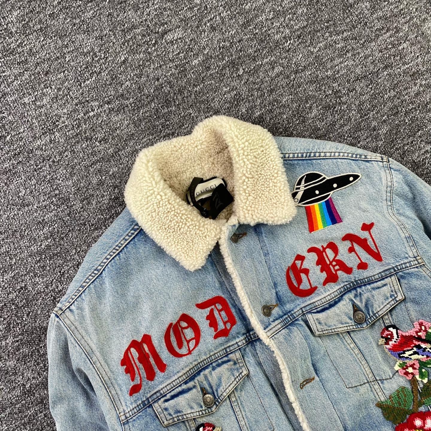 Gucci Gucci Thermal Embroidered Blue Light Jacket m Men Size US M / EU 48-50 / 2 - 3 Thumbnail