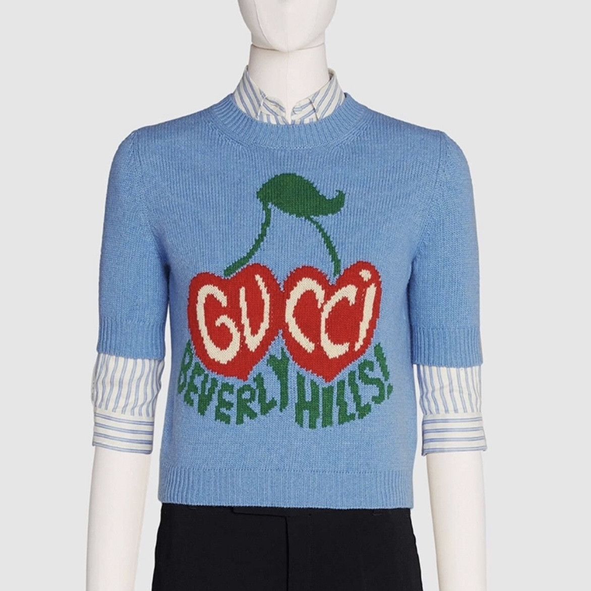 Gucci Gucci Wool Cropped Sweater L Women Size L / US 10 / IT 46 - 6 Thumbnail