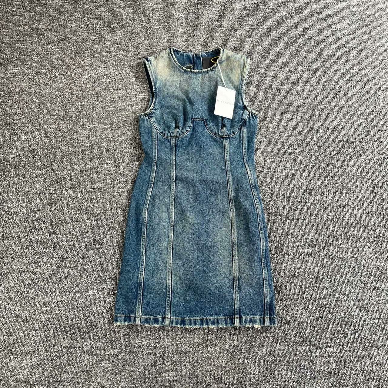 Givenchy Givenchy Denim Cropped Blue Dress S Women Size S / US 4 / IT 40 - 2 Thumbnail