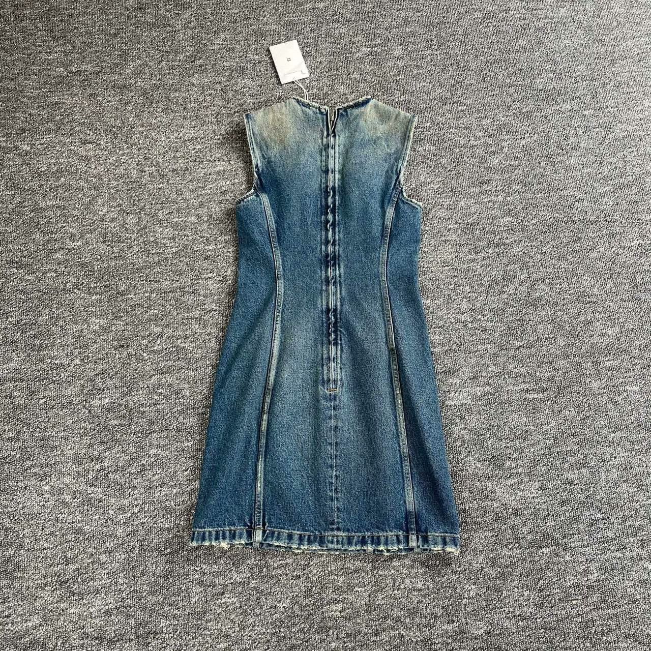 Givenchy Givenchy Denim Cropped Blue Dress S Women Size S / US 4 / IT 40 - 3 Thumbnail