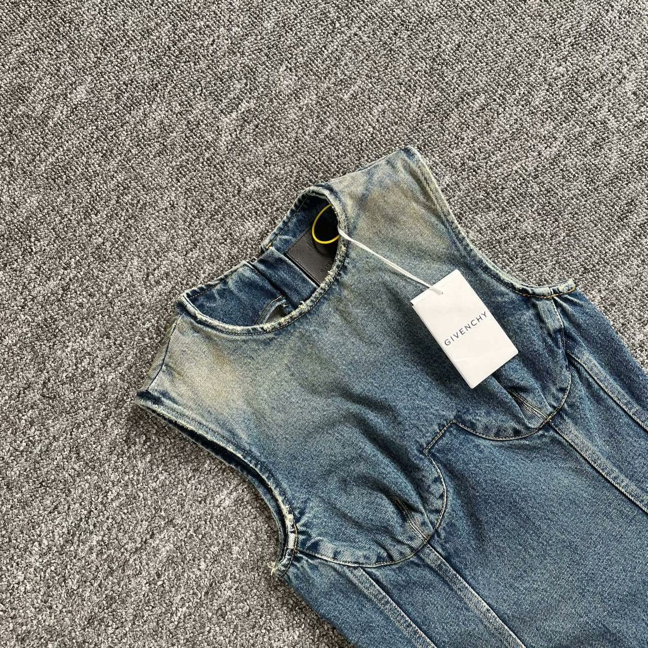 Givenchy Givenchy Denim Cropped Blue Dress S Women Size S / US 4 / IT 40 - 4 Thumbnail