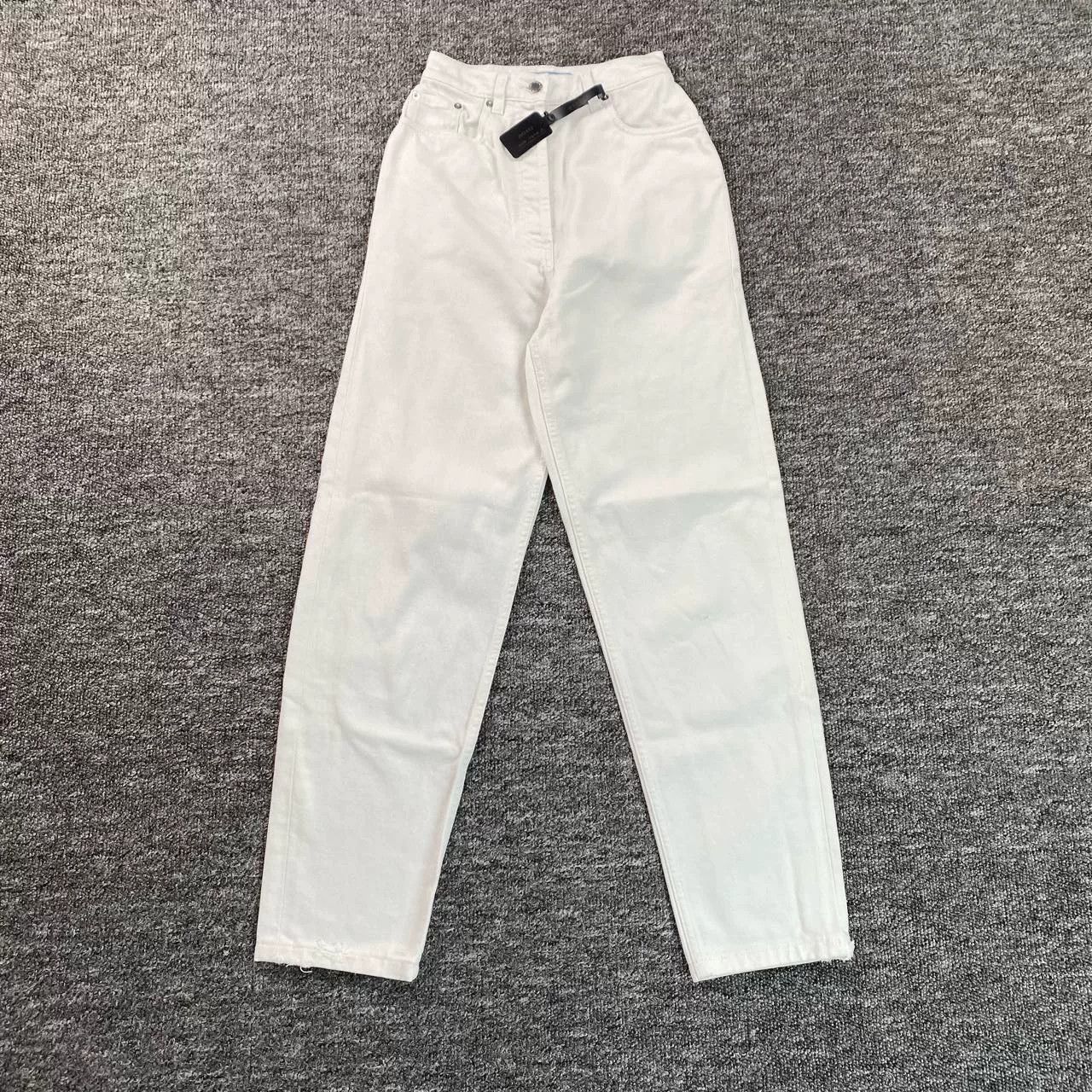Prada Prada Retro White Pants 24 Women Size 24" / US 00 / IT 34 - 2 Thumbnail