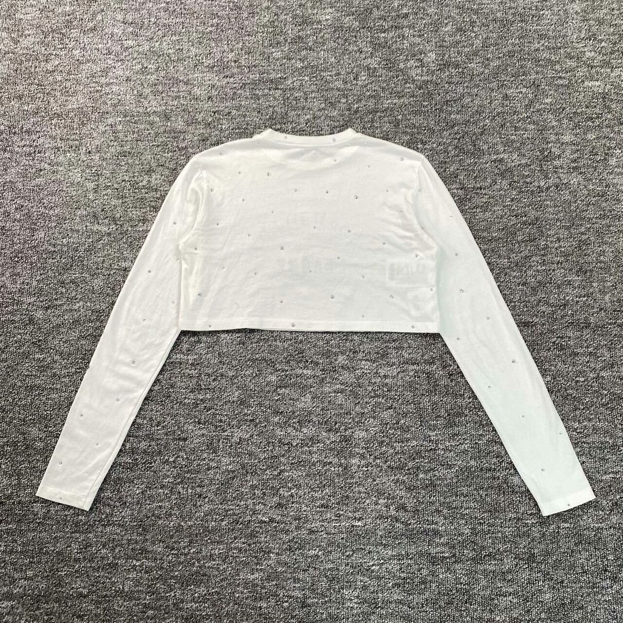 Miu Miu Miu Miu Retro Embroidered White T-Shirt XS Women Size XS / US 0-2 / IT 36-38 - 5 Thumbnail