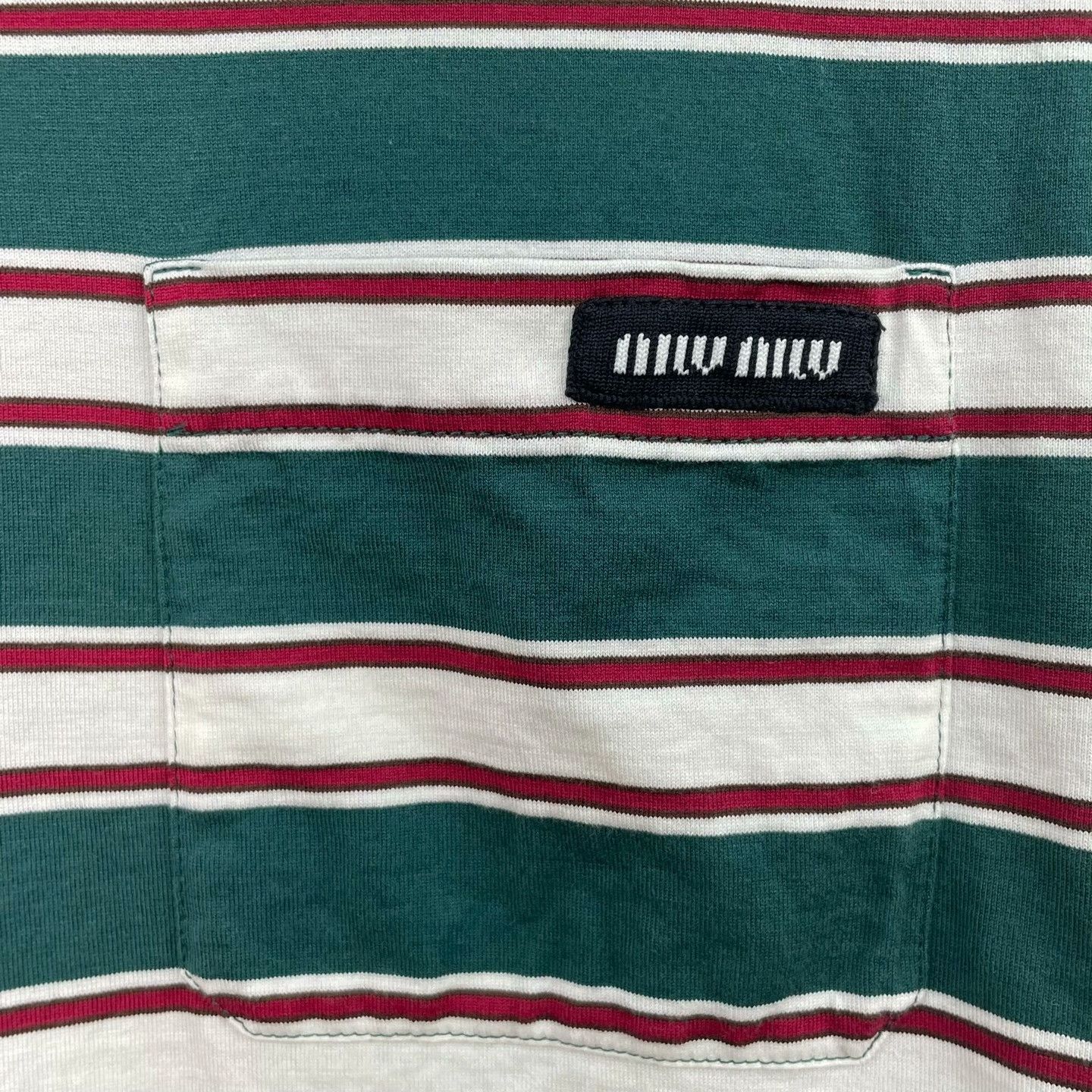 Miu Miu Miu Miu Striped T-Shirt XS Women Size XS / US 0-2 / IT 36-38 - 3 Thumbnail